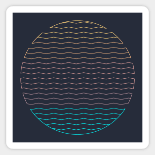 Wavelength Sunset Sticker